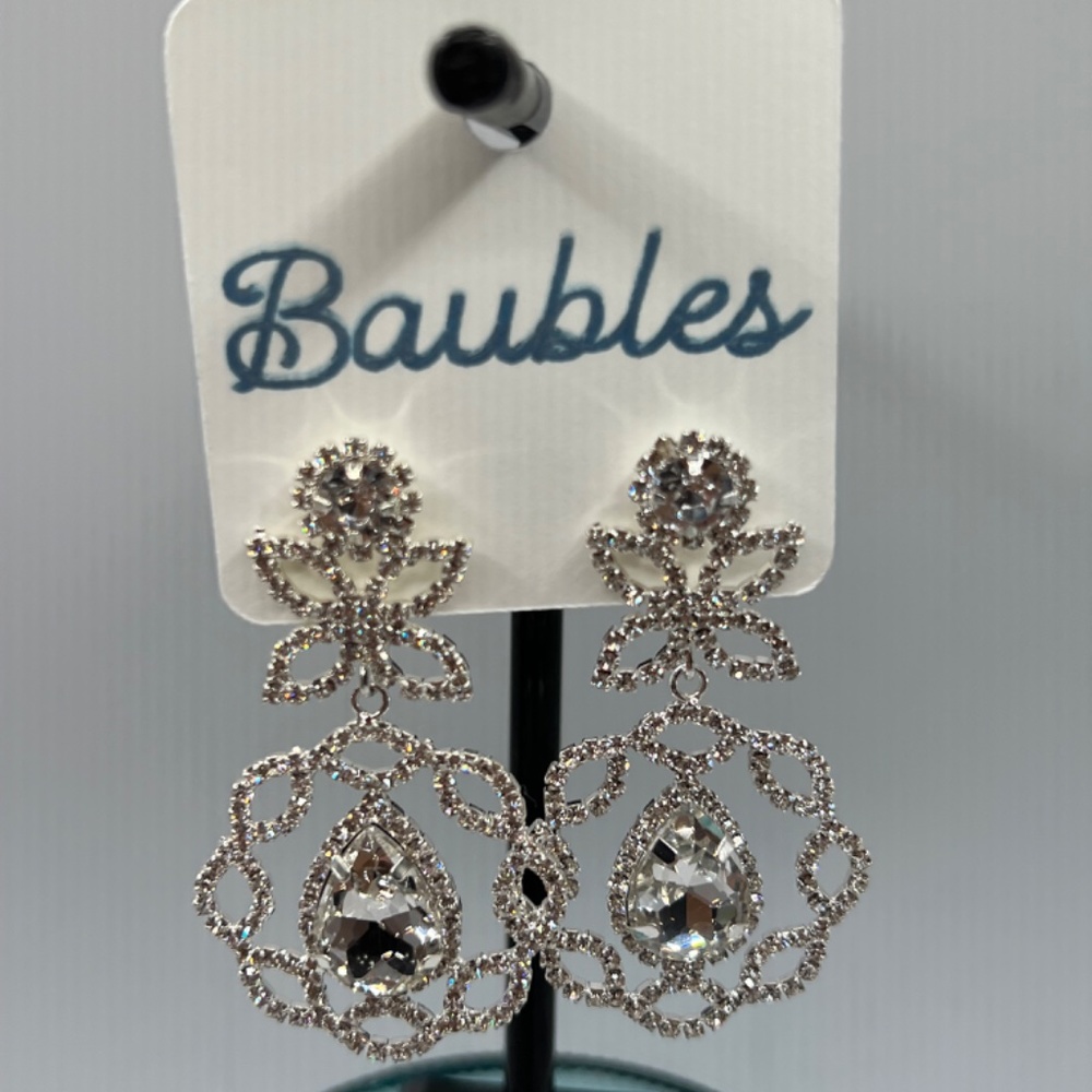 Baubles Chandelier Austrian Crystal Silver Earrings $12 EA or Bundle 3/$20